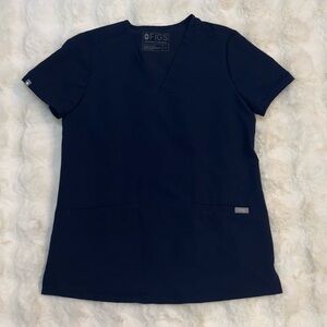 Figs Casma Scrub Top Navy